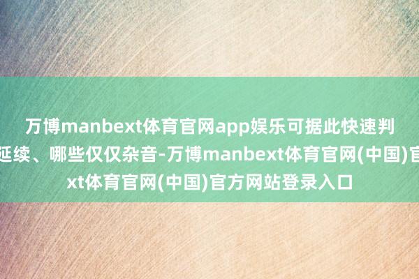 万博manbext体育官网app娱乐可据此快速判断哪些波动可能延续、哪些仅仅杂音-万博manbext体育官网(中国)官方网站登录入口