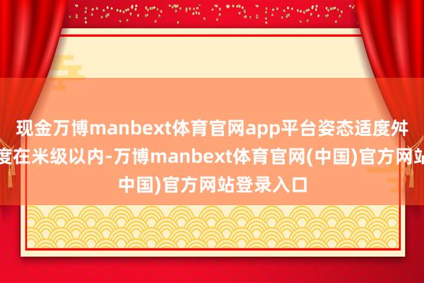 现金万博manbext体育官网app平台姿态适度舛错必须适度在米级以内-万博manbext体育官网(中国)官方网站登录入口
