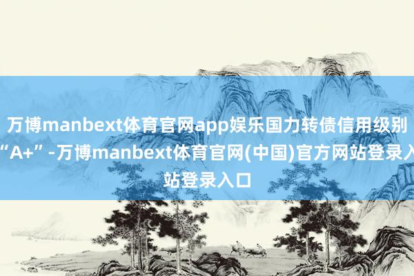 万博manbext体育官网app娱乐国力转债信用级别为“A+”-万博manbext体育官网(中国)官方网站登录入口